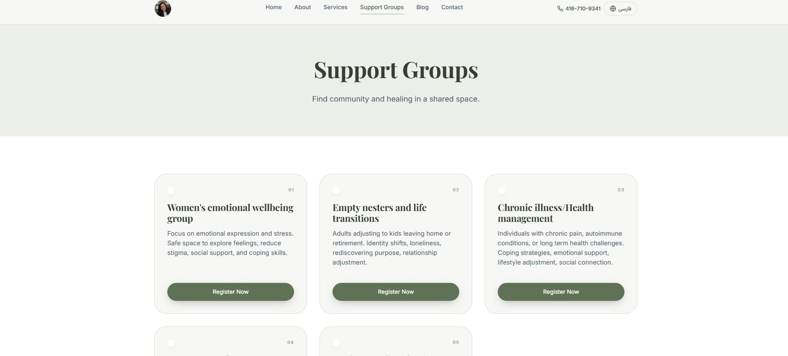 Heal with Harmony — Support groups